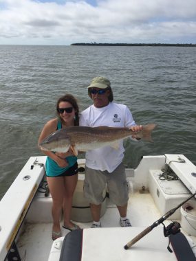 Apalachicola Fishing Charters - Big Red caught with Woodduck